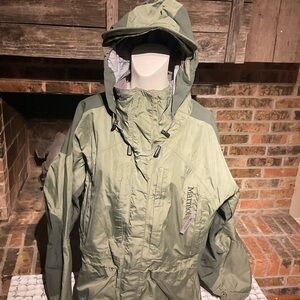 Marmot Green Hooded Jacket men’s size large